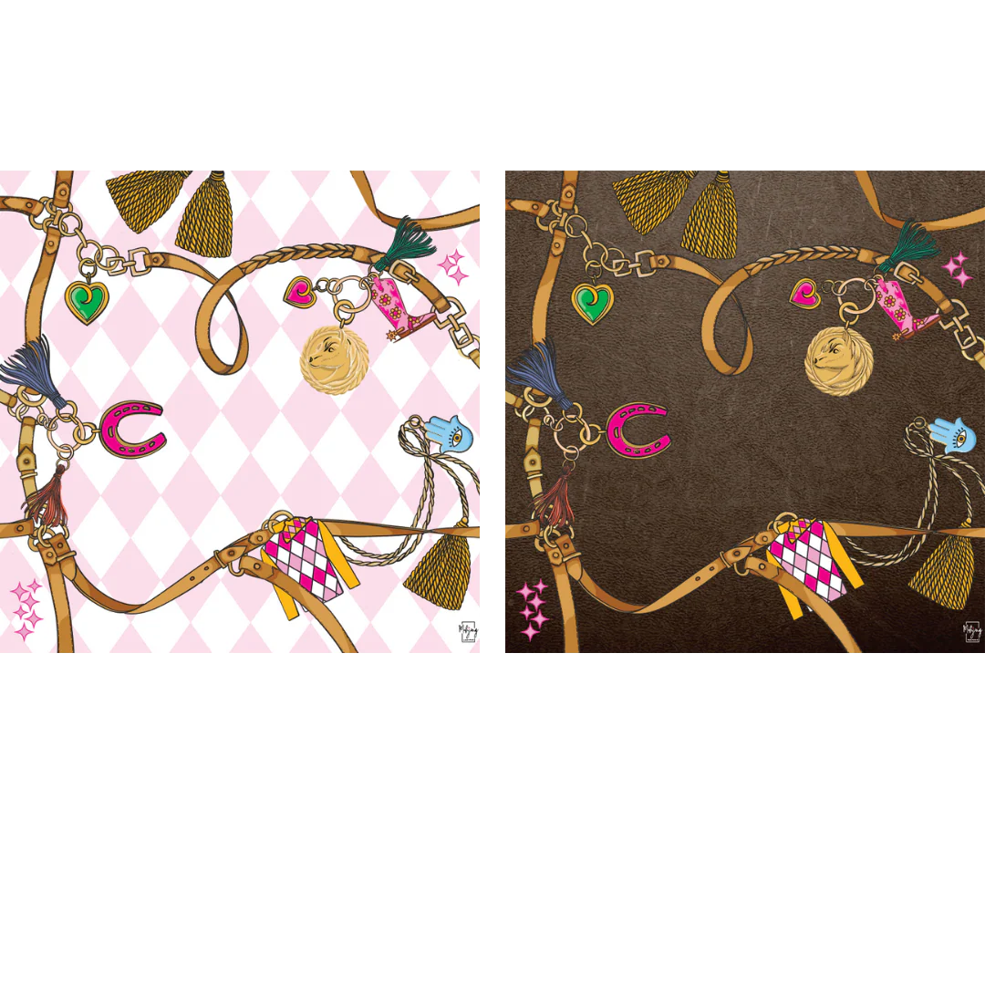 Double-Sided Mat | Double the Fun/Year of the Horse Mat - Harlequin