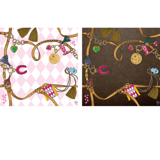 Double-Sided Mat | Double the Fun/Year of the Horse Mat - Harlequin