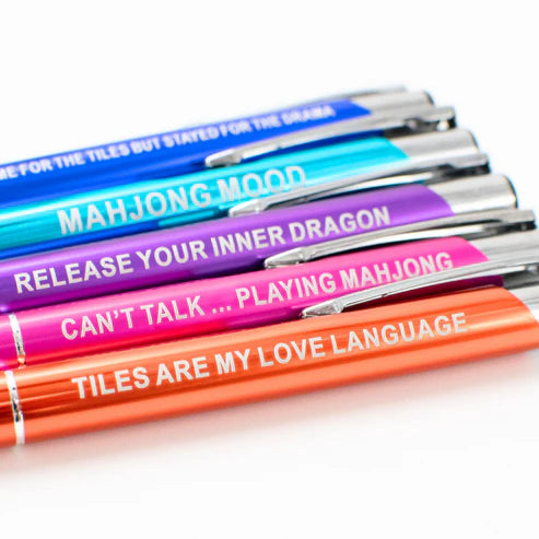 5 Colorful Mahjong Pens- My Fair Mahjong Pens