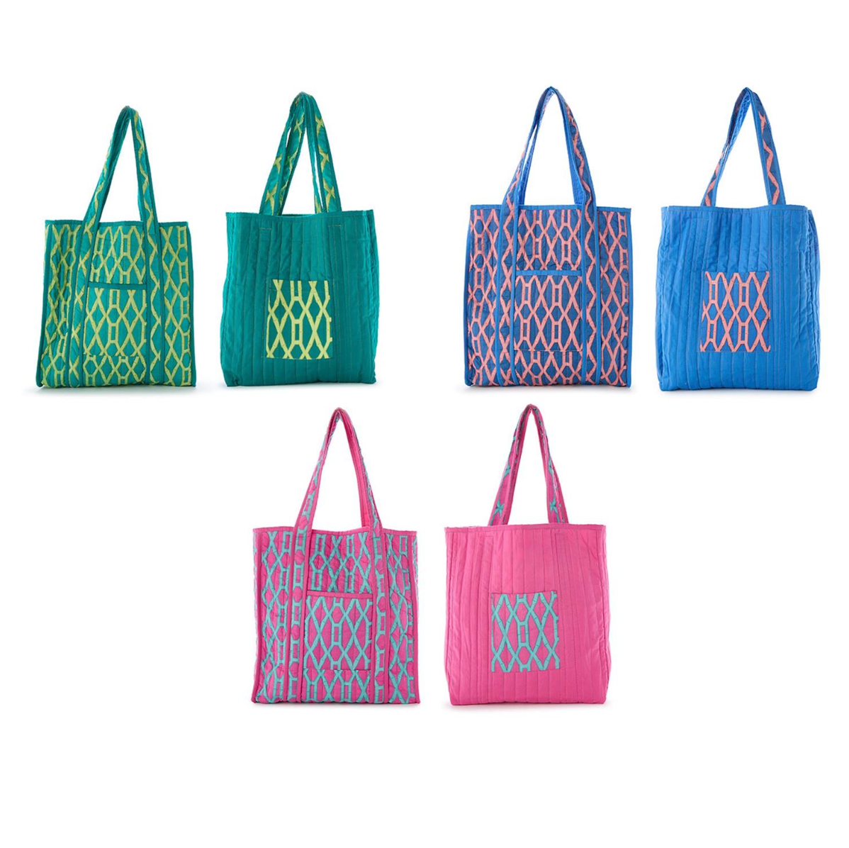 Bamboo Printed Reversible Tote