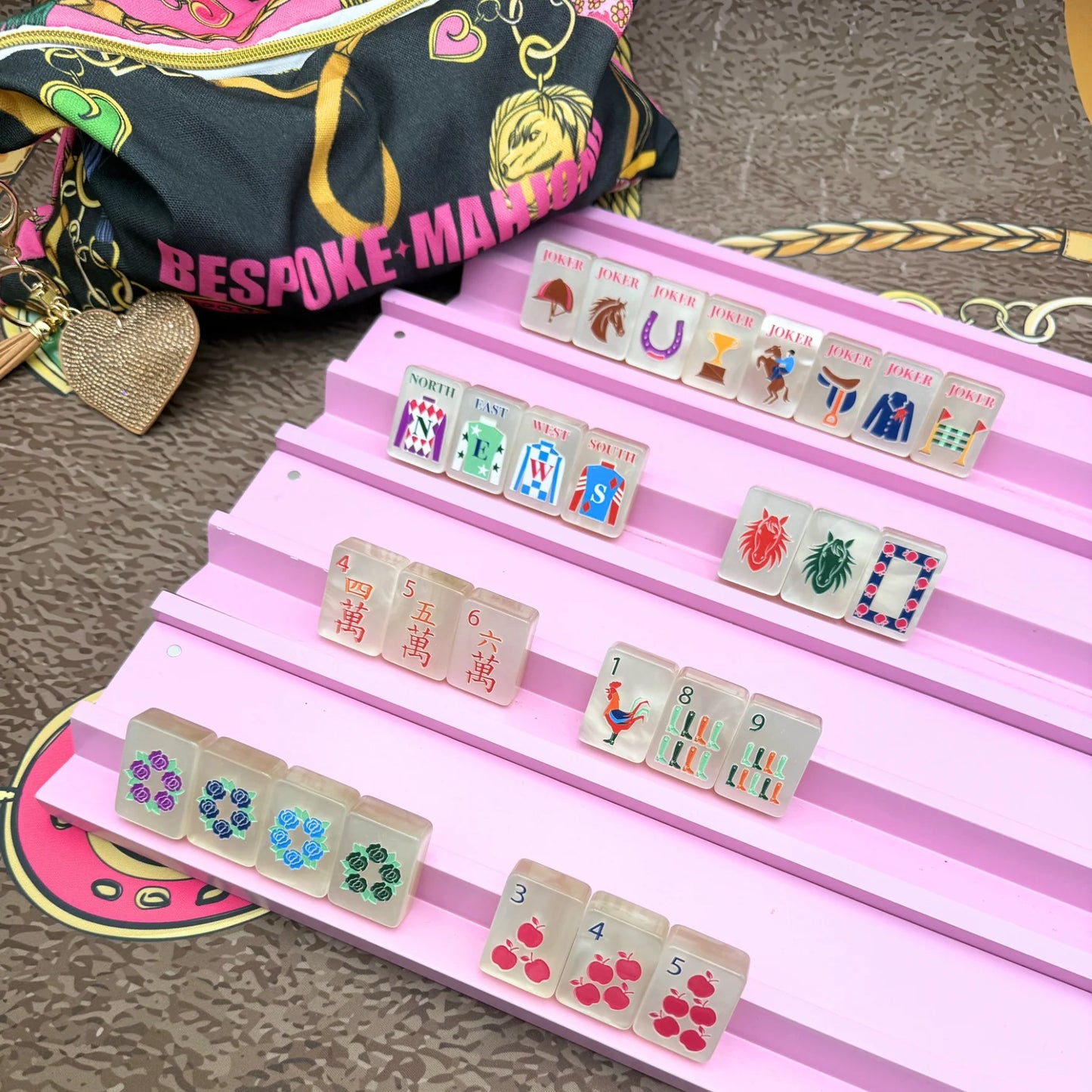 Year of the Horse - Pearl Cream Mahjong Tiles