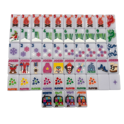The Chalet - Frosty Lilac Mahjong Tiles
