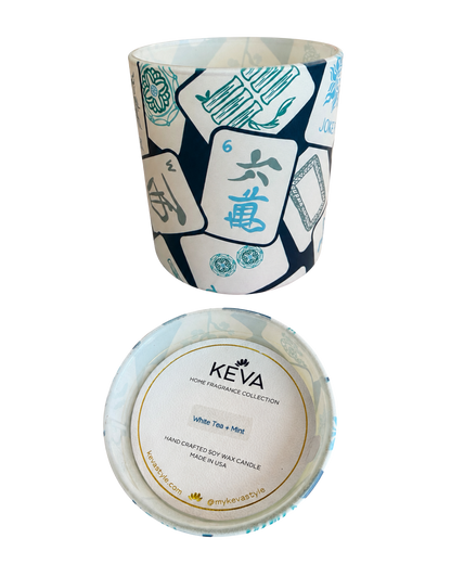 Bonjour Mahjong Candle - White Tea & Mint