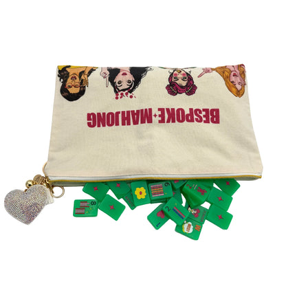 Pop Diva - Disco Green Mahjong Tiles