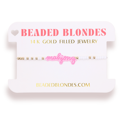 Mahjong Pink Bracelet on Color