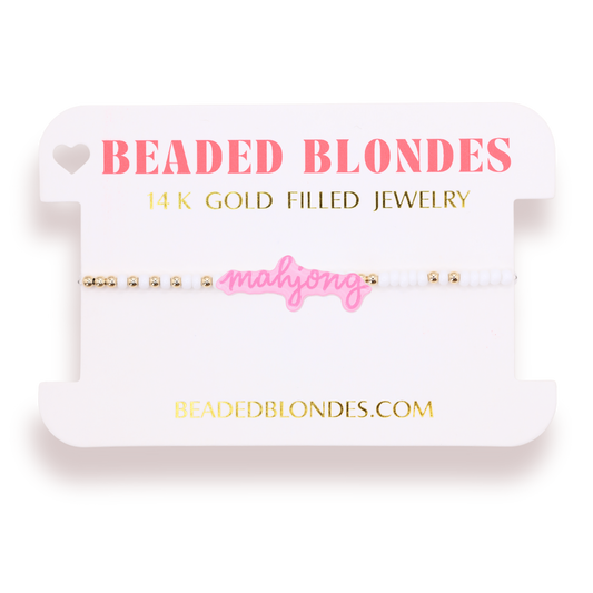 Mahjong Pink Bracelet on Color