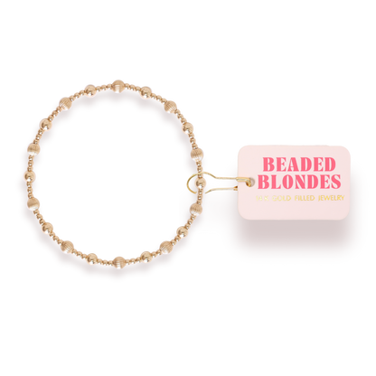Palmer Fluted Bracelet in Gold