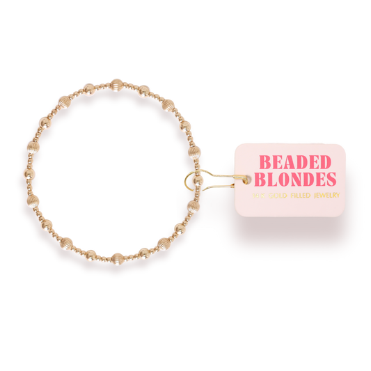 Palmer Fluted Bracelet in Gold