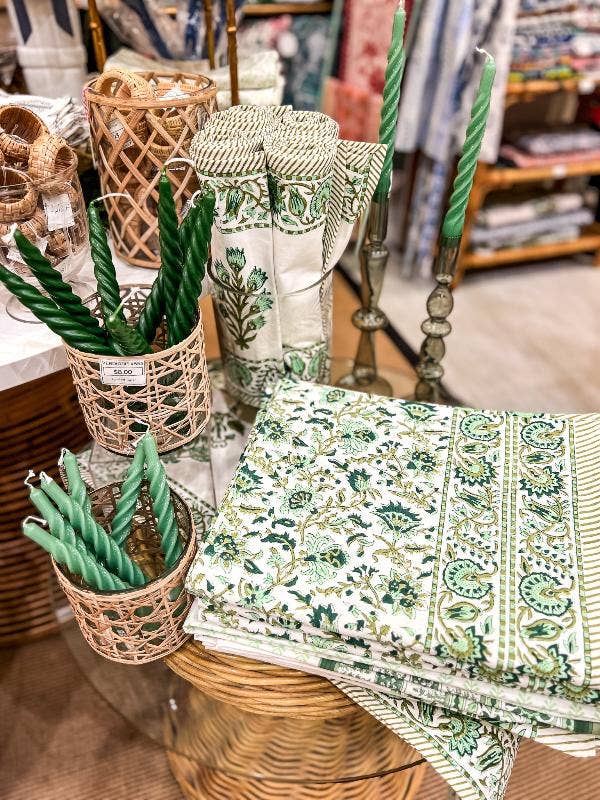 Gunnie's Green Tablecloth