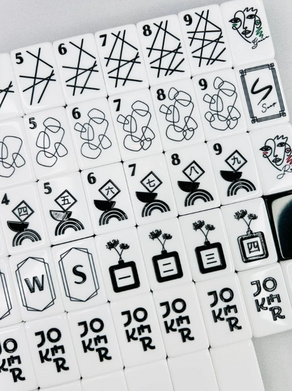 Art Deco Mahjong Tile Set