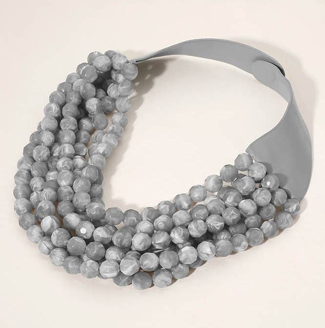 *Best* New Chunky Beaded Layered Magnetic Necklace
