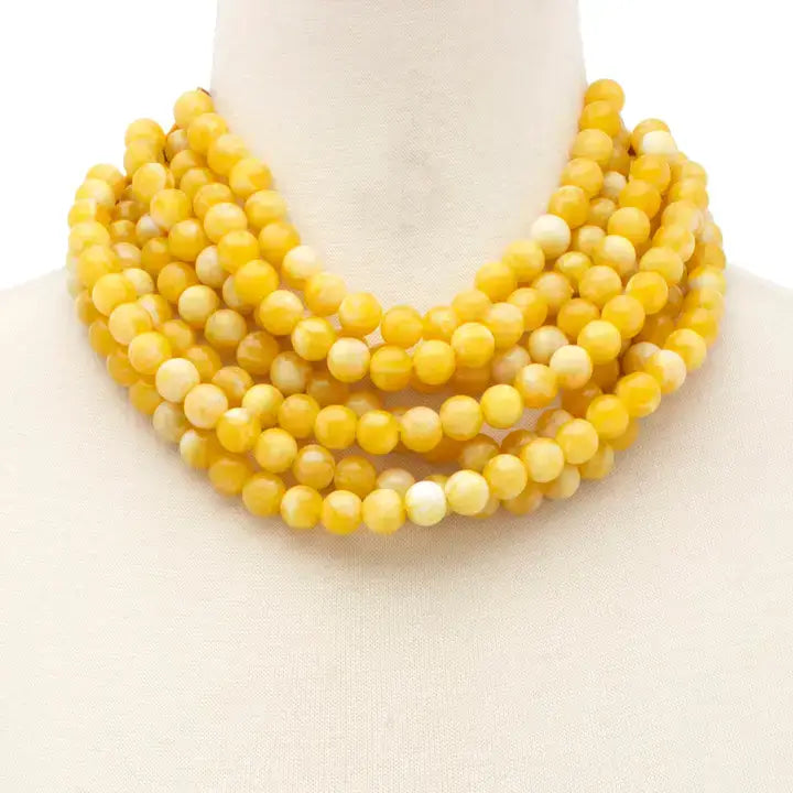 *Best* New Chunky Beaded Layered Magnetic Necklace