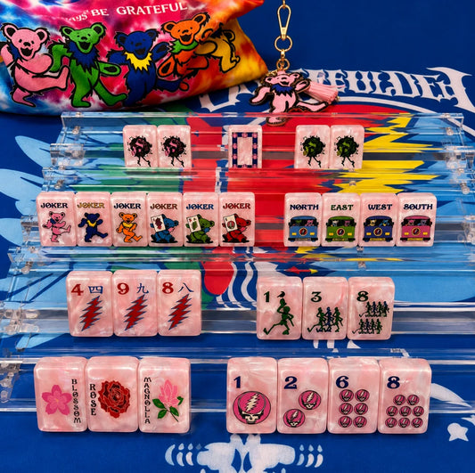 Grateful Dead x Bespoke Mahjong - ROSE PINK TIE DYE PEARL