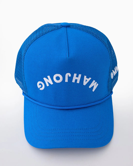 Oh My Mahjong BLUE MAHJONG FLIP HAT