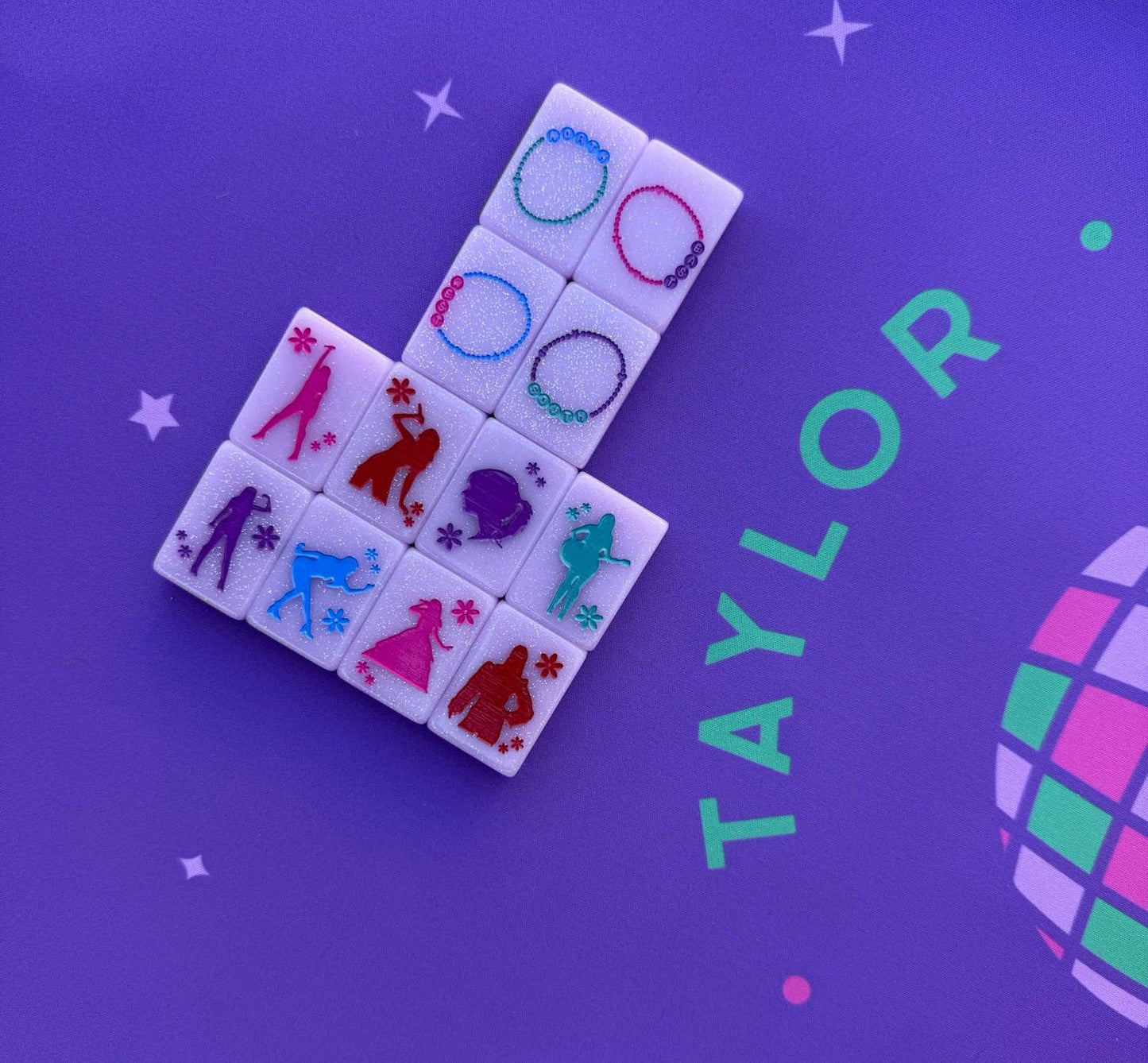 Taylor's Tiles - Mahjong Set- Peace Love Mahjong