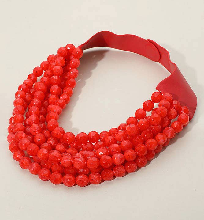 *Best* New Chunky Beaded Layered Magnetic Necklace
