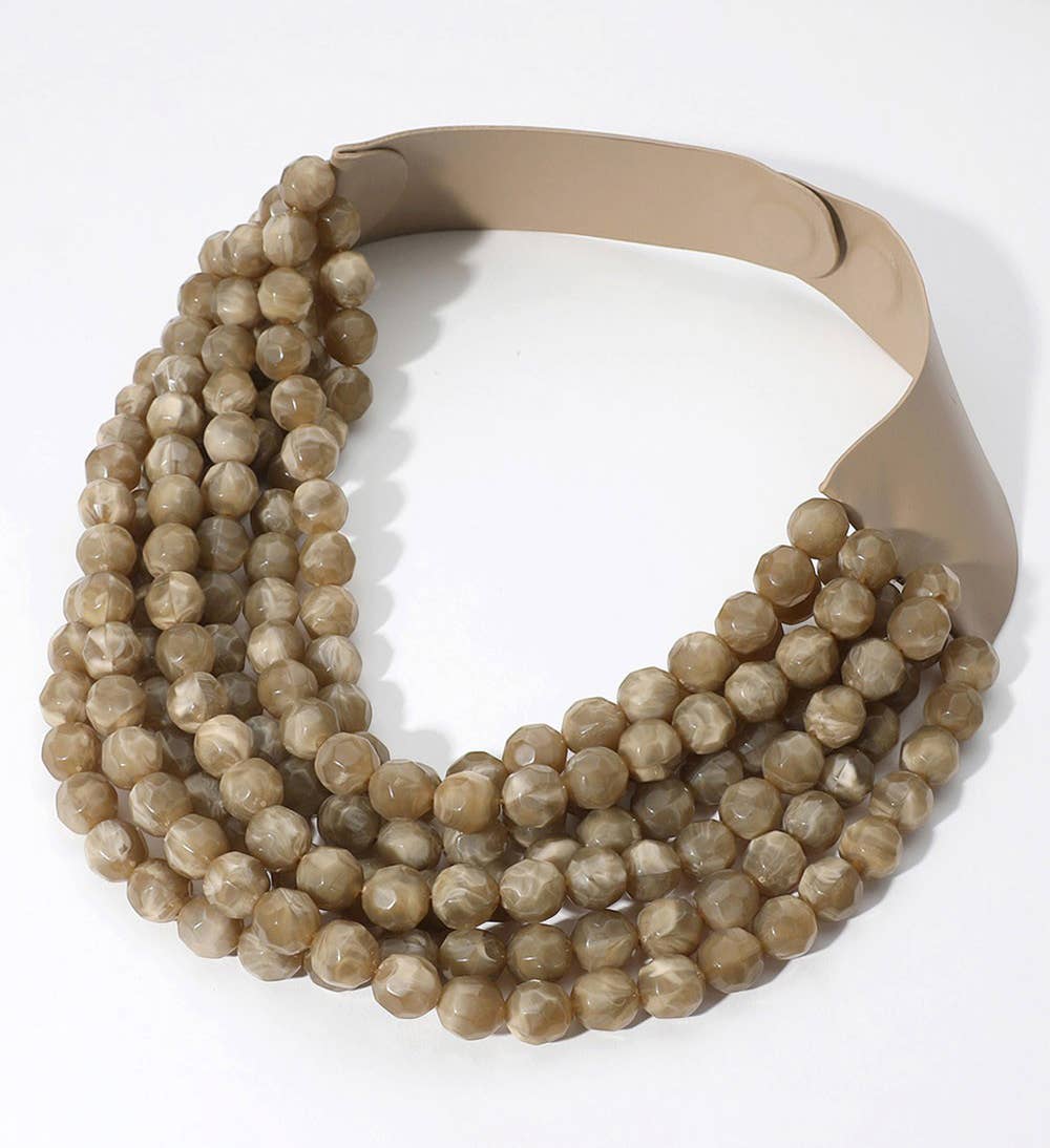 *Best* New Chunky Beaded Layered Magnetic Necklace