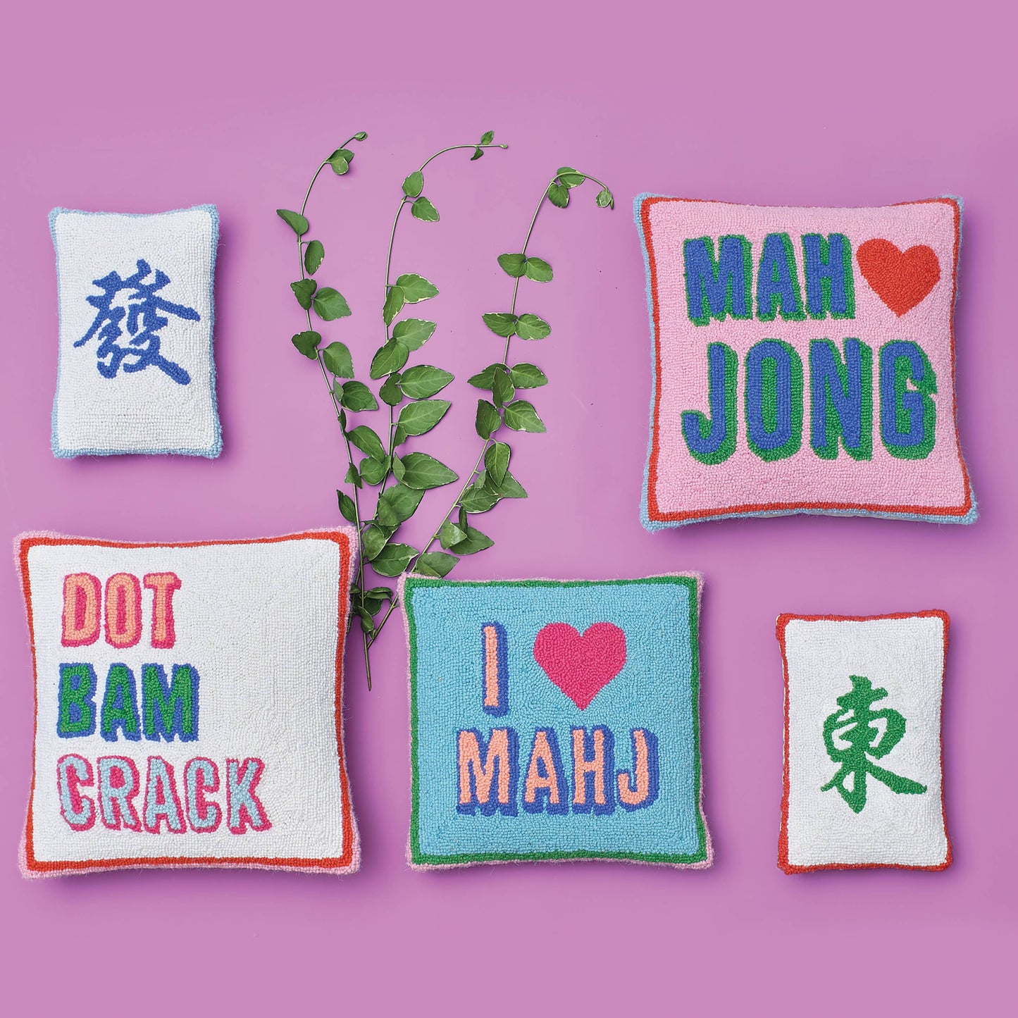 Dot Bam Crack Hook Pillow - Ampersand