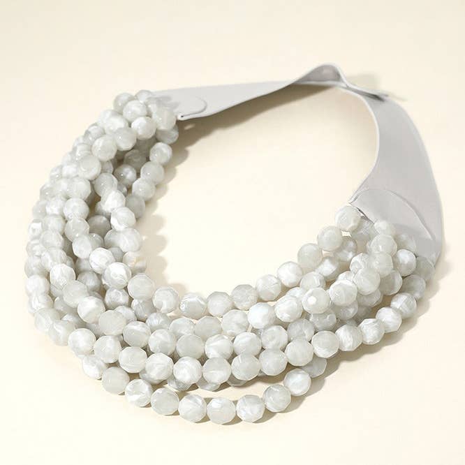 *Best* New Chunky Beaded Layered Magnetic Necklace