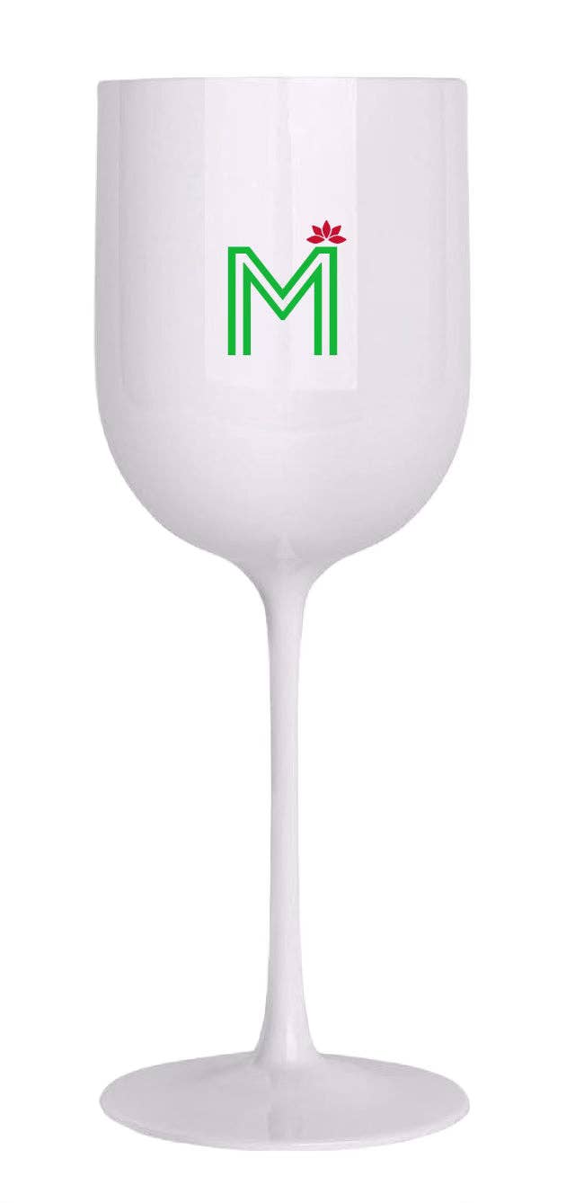 MERRY MERRY MERRY MAHJI  WINE GLASS