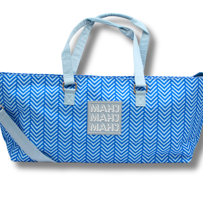 MAHJONG TOTE BAG  |  Wide with Zipper Closure