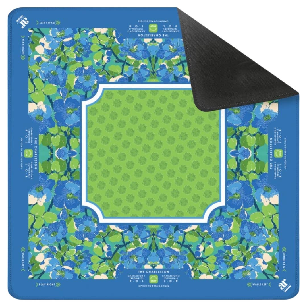 Palm Beach Collection Mahjong Mat | Pink, Blue Non-Neoprene