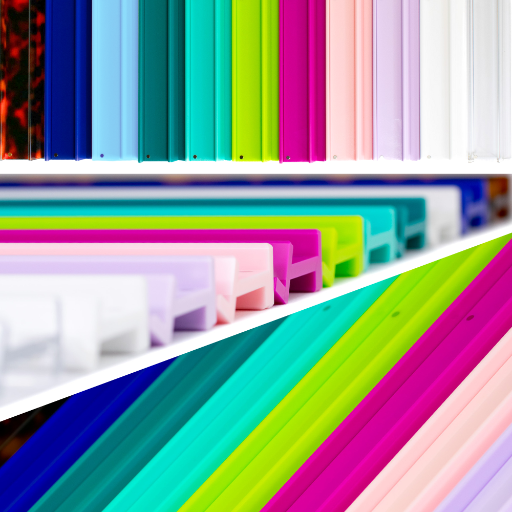 MAHJONG RACKS | Premium Acrylic | 4 Racks + 4 Pushers