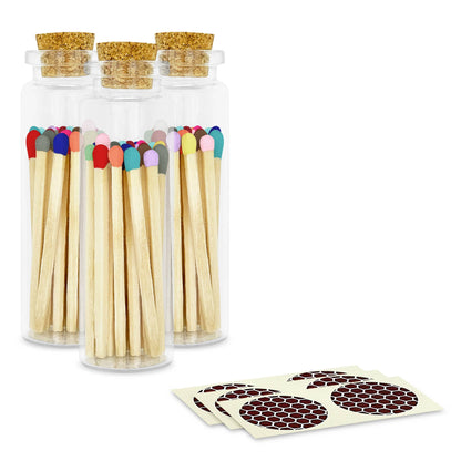2" Matches + Small Bottle - Color of Your Choice + Strikers