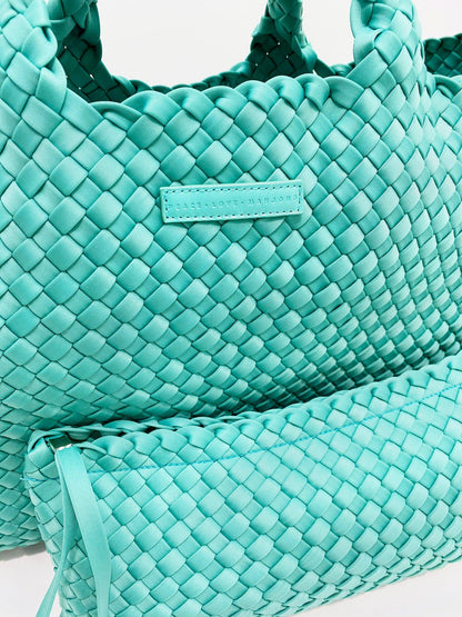 Woven Mahjong Carryall -Peace Love Mahjong