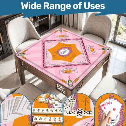 'Press for Mahjong' Mat | The Champagne & Mahj Collection