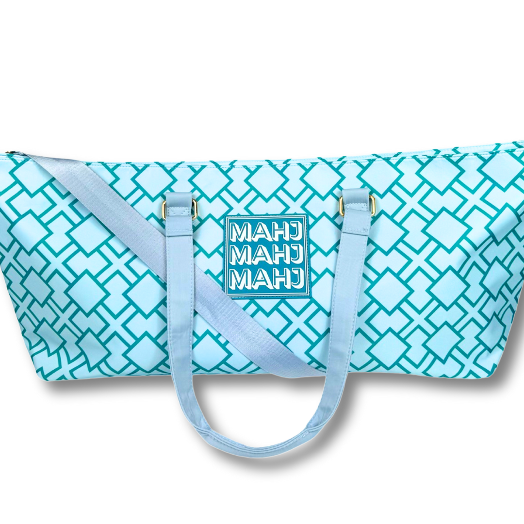MAHJONG TOTE BAG  |  Wide with Zipper Closure