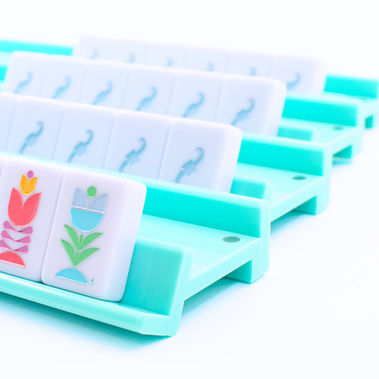 MAHJONG RACKS | Premium Acrylic | 4 Racks + 4 Pushers