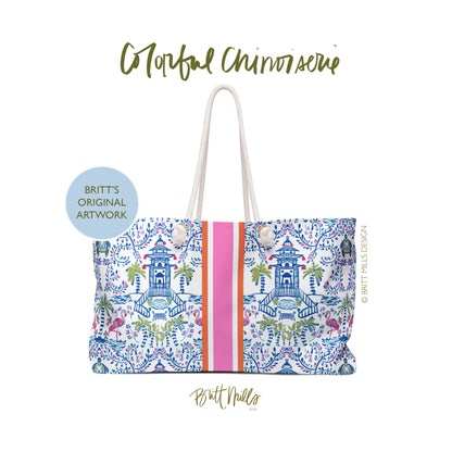Britt Mills Mahjong Tote Bags