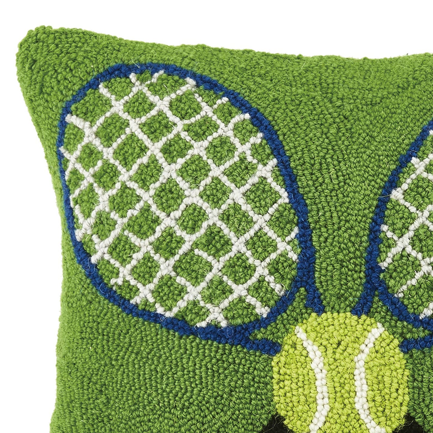 Crossed Tennis Racquets Hook Pillow