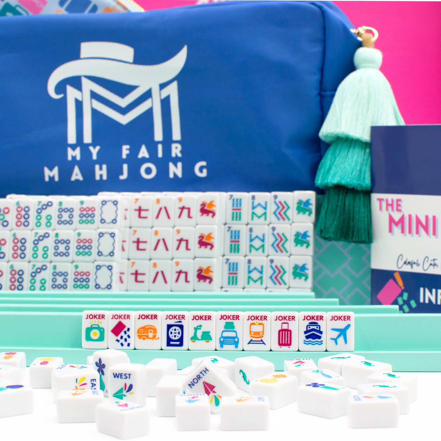 MINI TRAVEL MAHJONG  |  Mini Anywhere Series  |  White