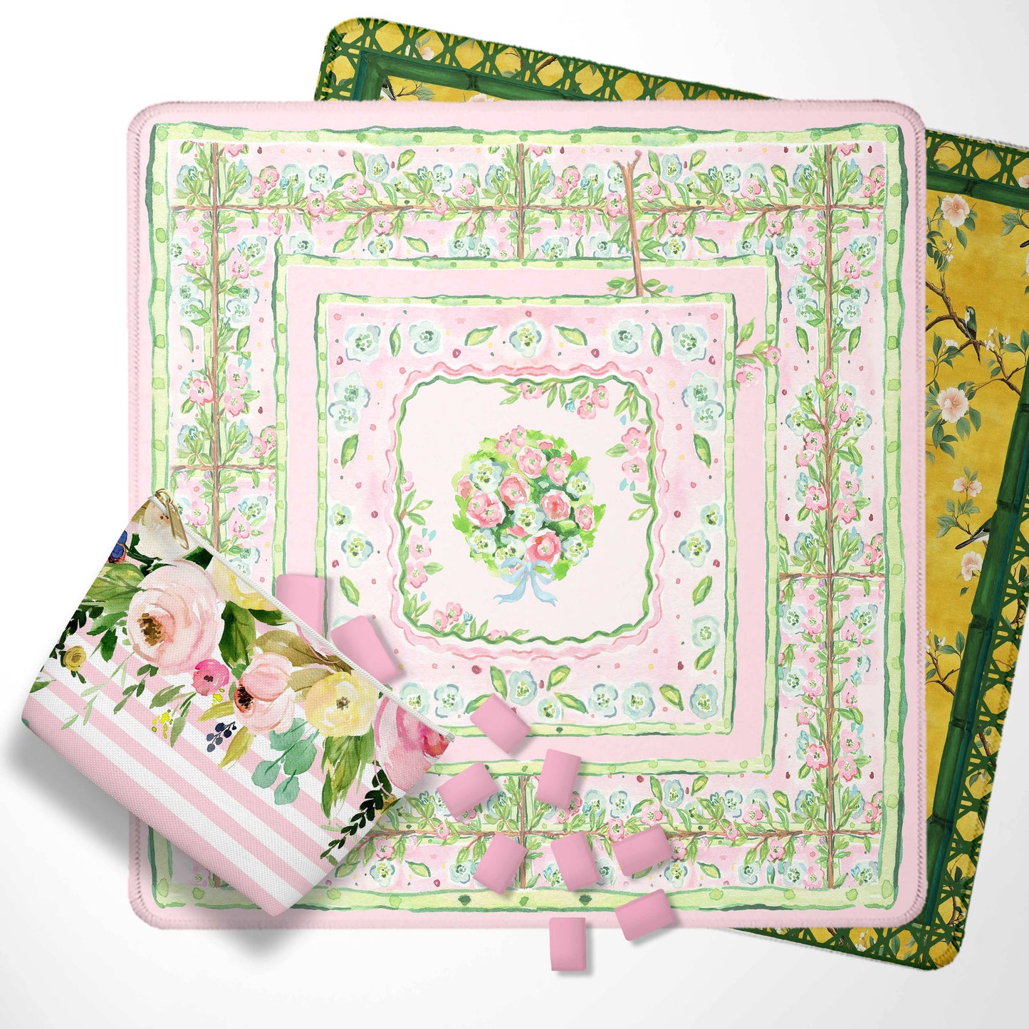 Mahjong Mat, Patel Flowers, Grand Millennial, Leopards
