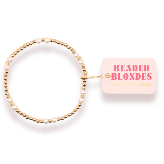 Bethani Pearl Bracelet in Gold