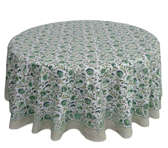 Gunnie's Green Tablecloth