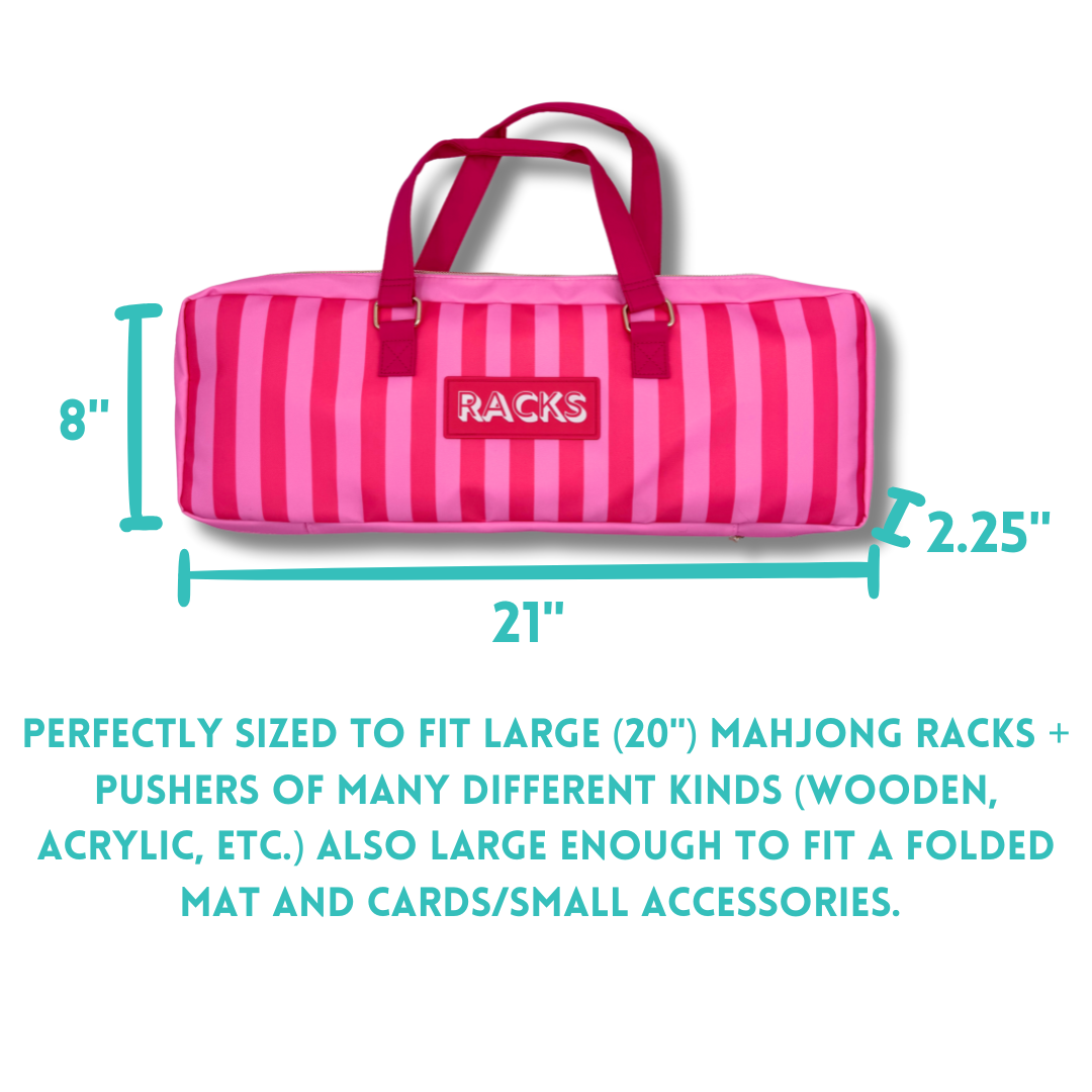 Mahjong Rack Bag  |  Fits 20" Racks + Folded Mat