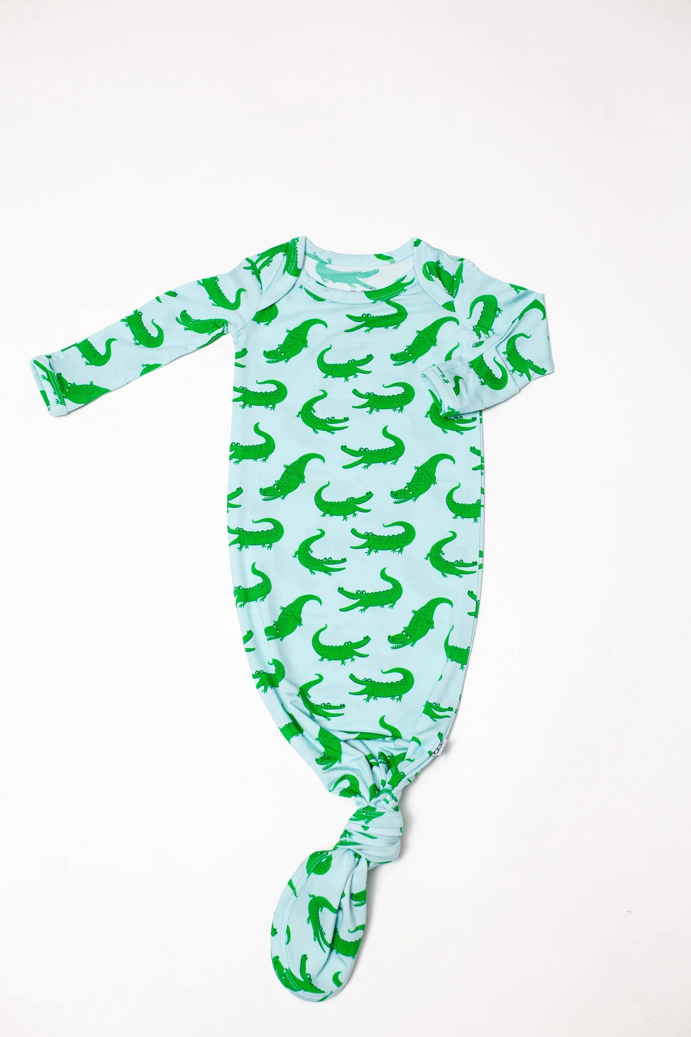 Knotted Gown - Blue Alligators