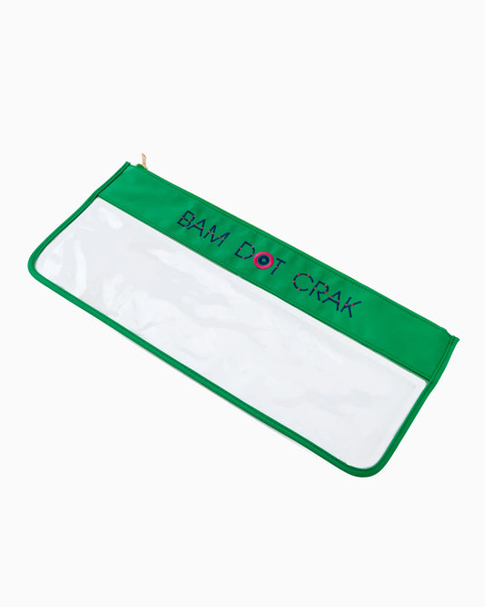 Oh My Mahjong KELLY GREEN BAM DOT CRAK BAG